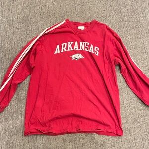 adidas Kids Red Long Sleeve Tee